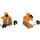 LEGO Orange Joker Henchman Minifig Torso (973 / 76382)