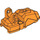 LEGO Orange Grand Figure Foot 3 x 7 x 3 (90661)