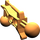 LEGO Orange Bein mit 2 Ball Joints (32173)