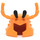 LEGO Orange Lobster Diriger Casque avec Yeux (34033)