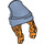 LEGO Orange Long Hair with Sand Blue Beanie Hat (52686)
