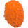 LEGO Oransje Lang Ruslet Minifigur Hår med midtskill (20595 / 37998)