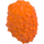 LEGO Oransje Lang Ruslet Minifigur Hår med midtskill (20595 / 37998)