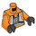 LEGO Orange Luke Skywalker 20th Anniversary Minifig Torso (973 / 76382)