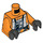 LEGO Oranje Luke Skywalker Minifig Torso (973 / 76382)