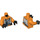 LEGO Orange Luke Skywalker Minifig Torse (973 / 76382)