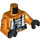 LEGO Orange Luke Skywalker with Pilot Outfit with Printed Legs and Arms Minifig Torso (973 / 76382)