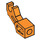 LEGO Orange Mechanisch Arm mit dicker Unterstützung (49753 / 76116)