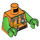 LEGO orange Michelangelo Jumpsuit Minifig Torso (973 / 76382)