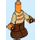 LEGO Orange Micro Body with Trousers with Tan Top with Lines