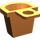 LEGO Orange Minifig Container D-Basket (4523 / 5678)