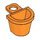 LEGO Orange Minifig Récipient D-Basket (4523 / 5678)
