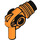 LEGO Orange Minifig Ray Arme à feu (13608 / 87993)