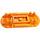 LEGO oranžová Minifigurka skateboard s Čtyři Kolo Clips (42511 / 88422)