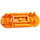 LEGO Orange Minifig Skateboard with Four Wheel Clips (42511 / 88422)