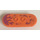 LEGO Orange Minifig planche à roulette avec Quatre Roue Clips avec Purple Flames Autocollant (42511)