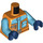 LEGO orange Minifig Torso (973 / 76382)