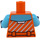 LEGO Orange Minifigur Torso (973 / 76382)