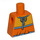 LEGO Orange Minifig Torso without Arms with Decoration (973)