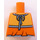 LEGO Naranja Minifigura Torso sin brazos con Decoración (973)