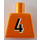 LEGO Orange Minifig Torso without Arms with KNVB Logo Sticker (973)