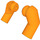LEGO Oranje Minifigure Armen (Links en Rechtsaf Pair)