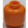 LEGO Oransje Minifigur Hode (Forsenket solid knott) (3274 / 3626)