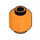 LEGO Oransje Minifigur Hode (Forsenket solid knott) (3274 / 3626)