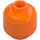 LEGO Oransje Minifigur Hode (Forsenket solid knott) (3274 / 3626)