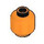 LEGO Orange Minifigure Head (Safety Stud) (3626 / 88475)