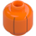 LEGO Orange Minifigure Head with Pumpkin Decoration (Recessed Solid Stud) (3626 / 102232)