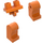 LEGO Orange Minifigure Hips and Legs (73200 / 88584)