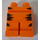 LEGO Orange Minifigure Hips and Legs with black tiger stripes (3815 / 78453)
