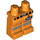LEGO Orange Minifigure Hüften und Beine mit Reflective Streifen und &quot;Emmet&quot; Name Tag (16247 / 16287)