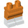 LEGO Oranje Minifigure Heupen en benen met Wit Boots (3815 / 21019)