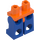 LEGO Orange Minifigur Hüften mit Blau Beine (73200 / 88584)