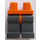 LEGO Oranje Minifiguur Heupen met Dark Stone Grijs Poten (73200 / 88584)