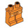 LEGO Orange Minifigure Beine mit Vorderseite Cargo Pockets (73200 / 103154)