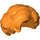 LEGO Orange Minifigure Side-Part Side-Swept Wavy Hair (11256 / 34283)