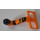 LEGO Orange Minifigure Tail with Black stripes and End (15504 / 78370)