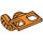 LEGO Orange Minifigure Schwanz mit Narrow Schwarz Streifen (15504 / 68555)