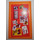LEGO Oranje Mirror Basis / Notice Bord / Muur Paneel 6 x 10 met Bulletin Bord Sticker (6953)