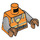 LEGO Orange Nanna Minifigur Torso (973 / 76382)