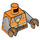 LEGO Orange Nanna Minifig Torso (973 / 76382)