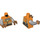 LEGO Orange Nanna Minifigurine Torse (973 / 76382)