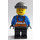 LEGO Oranje Overalls minifiguur