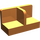 LEGO Oranje Paneel 1 x 2 x 1 met Dun Central Divider en Afgeronde hoeken (18971 / 93095)