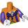 LEGO Orange Party Clown Minifig Torse (973 / 88585)