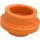 LEGO Orange assiette 1 x 1 Rond (6141 / 30057)