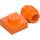 LEGO Orange Platta 1 x 1 med fäste (Tjock ring) (4081 / 41632)